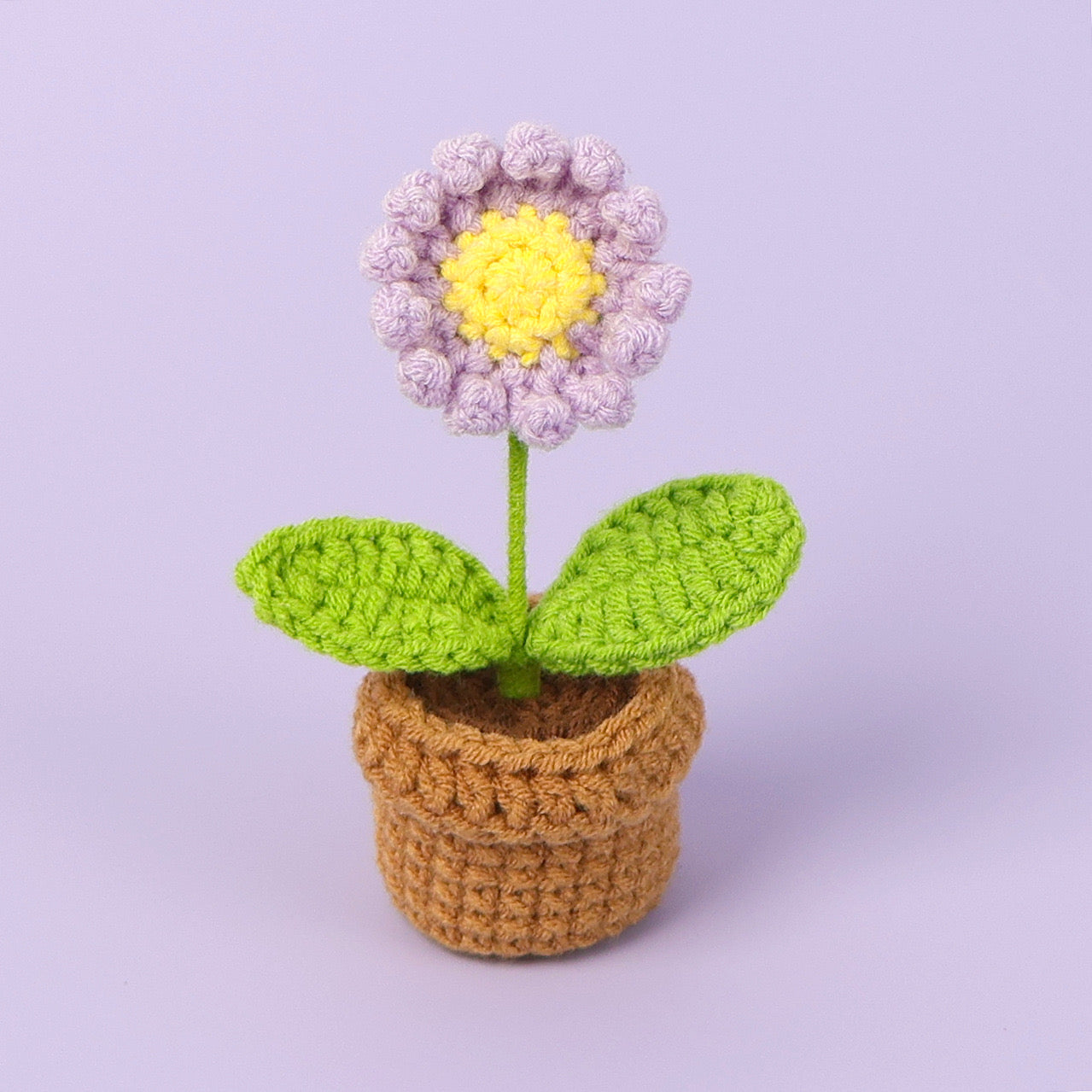 Flowers with yarn pot