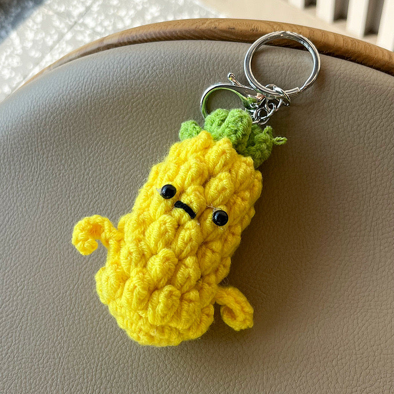 Smiling Fruit Keychains