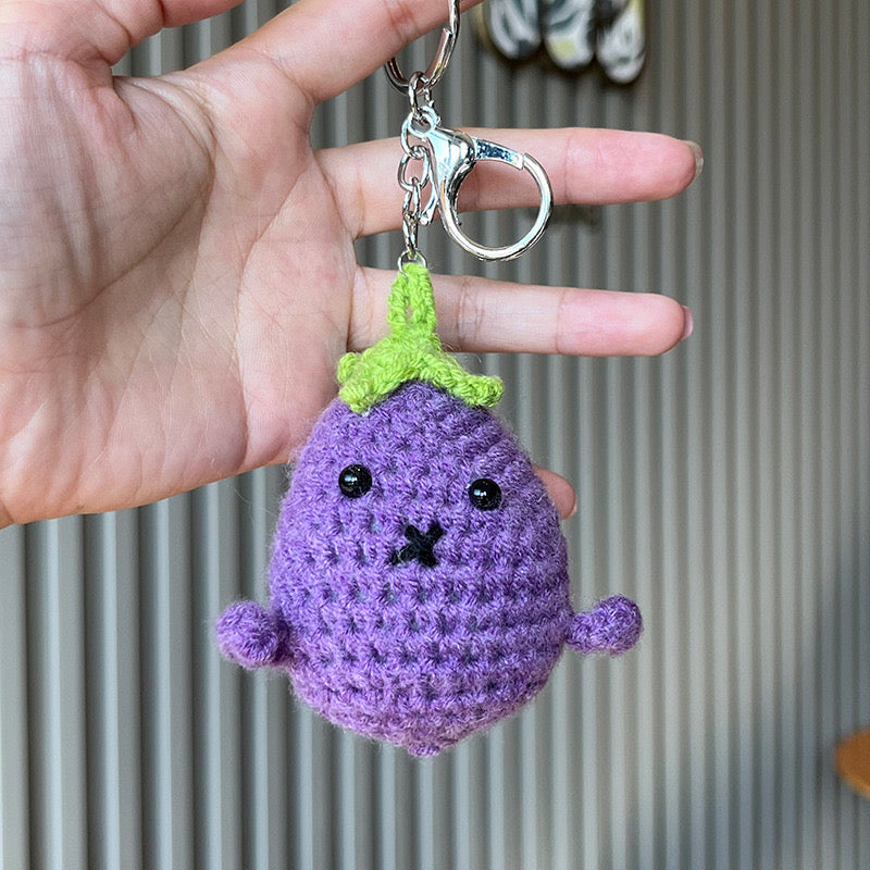 Smiling Fruit Keychains